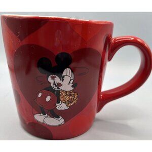 Disney Mickey Mouse Hearts Made with Love Coffee Mug Cup 13 oz Valentines